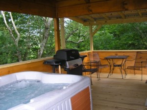 Romantic Log Cabins with Hot Tub