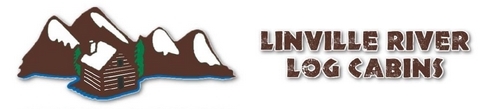 linvill river log cabins logo