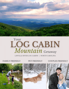Log Cabin Romantic Getaway